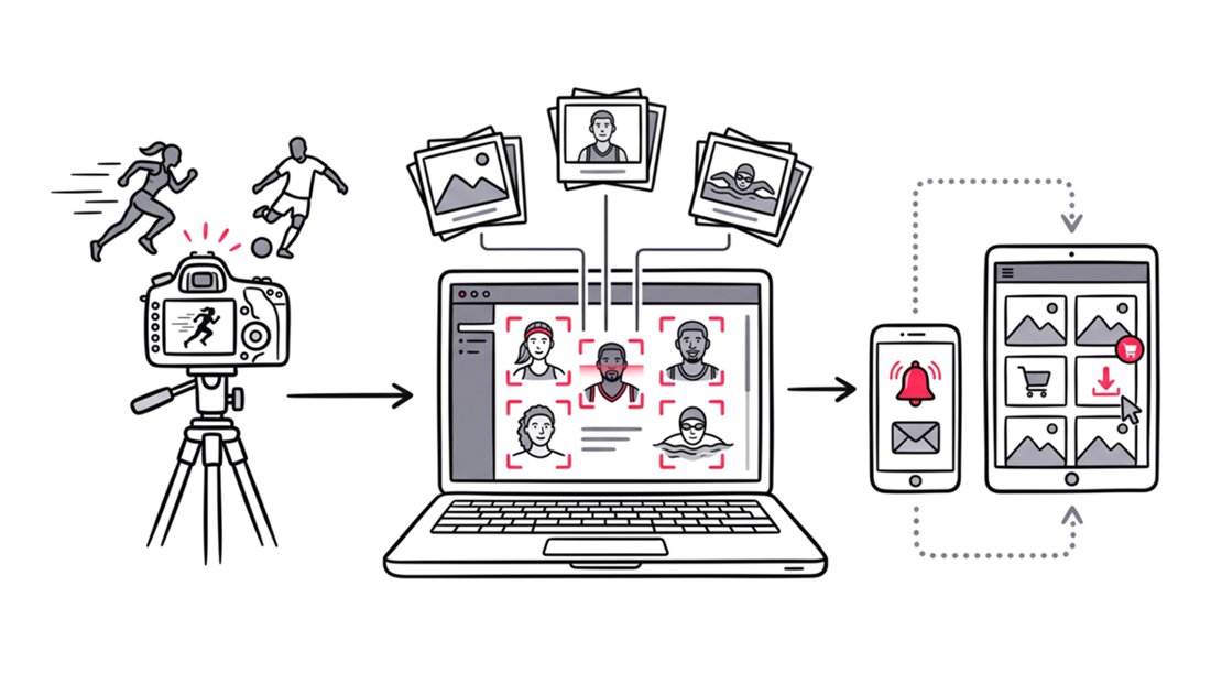 How to Share Athlete Photos Using AI Face Recognition