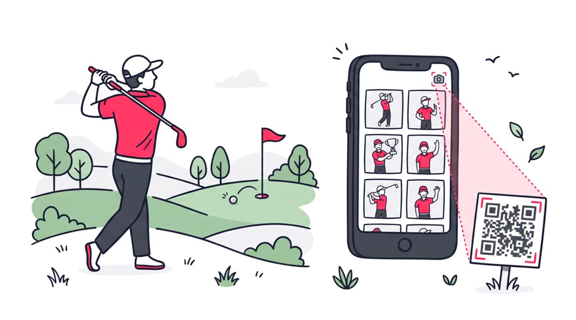 VIP Golf Photo Delivery: Face Search without App Downloads