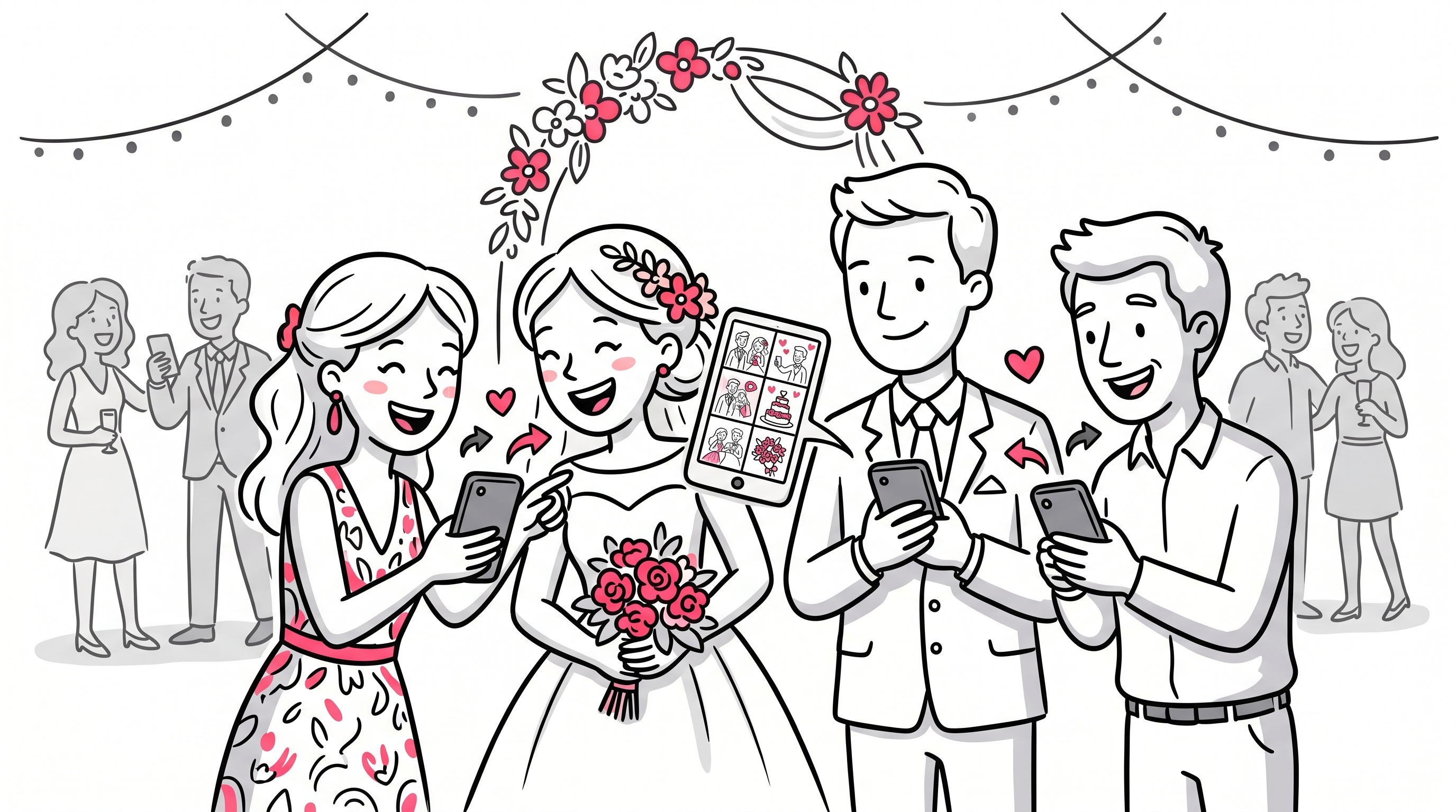 How to Share Wedding Photos With Guests: 7 Best Ways