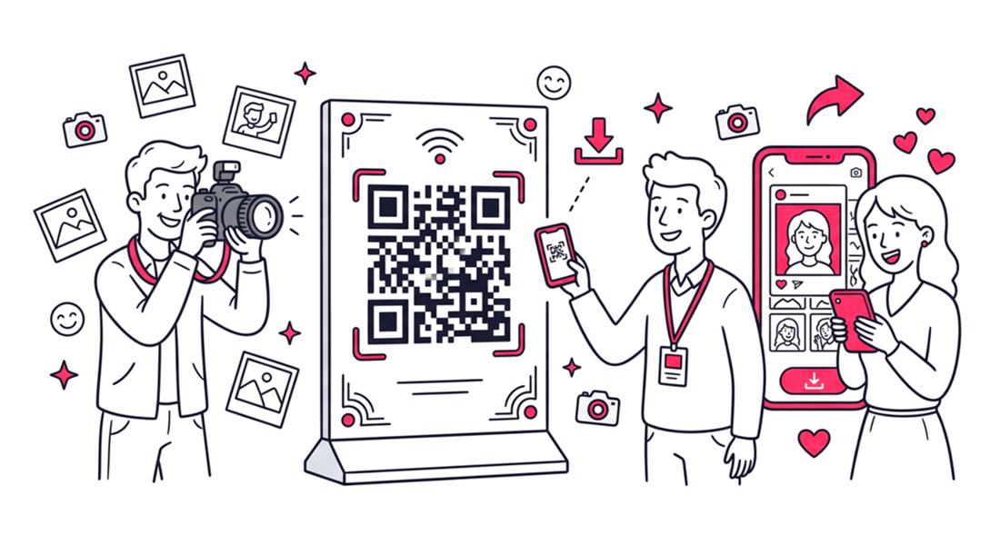 How to Set Up a QR Code Photo Gallery for Trade Shows