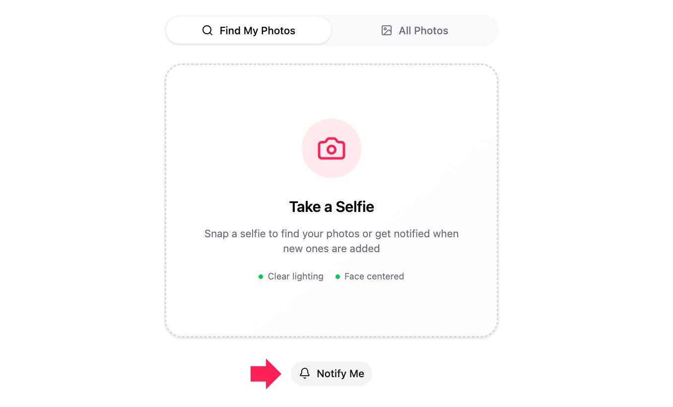 How to subscribe to receive notifications when photos are uploaded