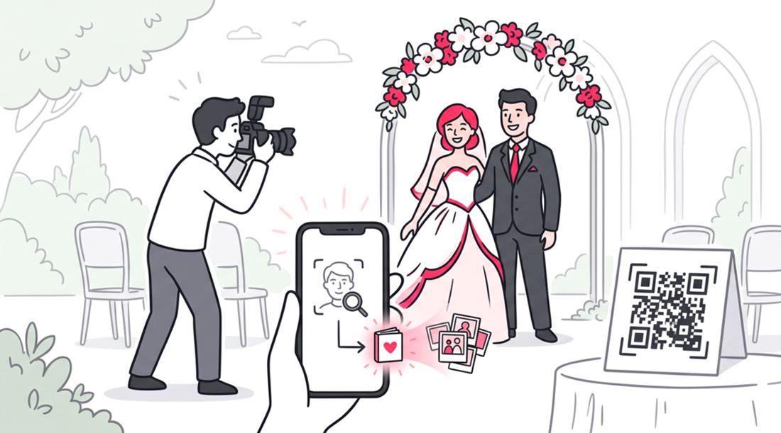 How to Send Wedding Guests Only Photos of Themselves